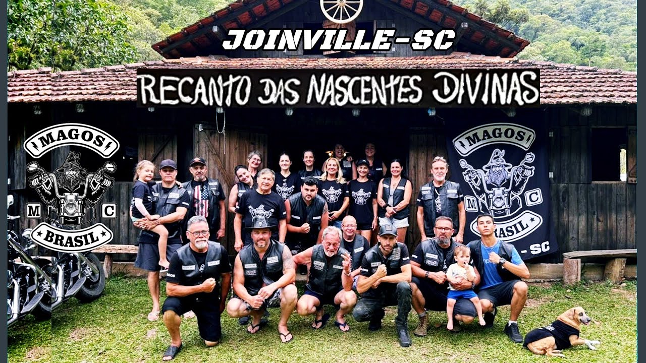 Magos Brasil. Moto Clube. Reunião de fim de ano. Recanto Nascentes Divinas. Joinville-SC.