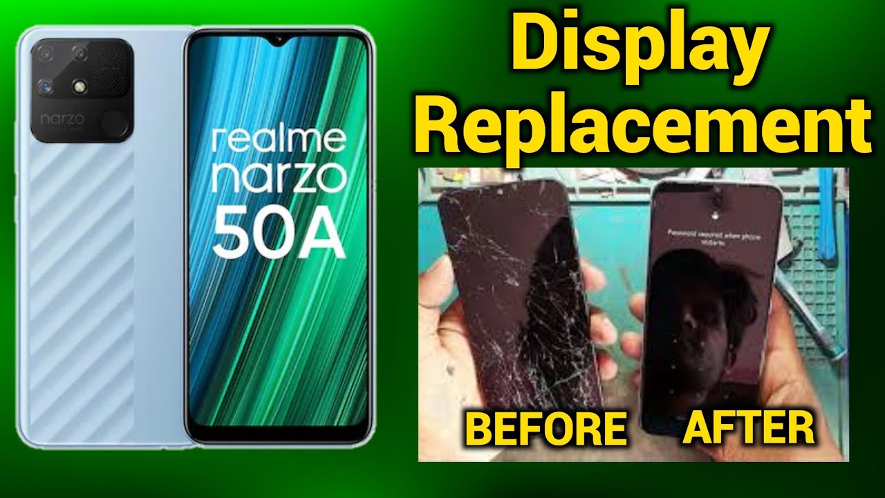 💯 Realme Narzo 50A display change ✅  Realme Narzo 50A Original Display Price 👍 Realme display change