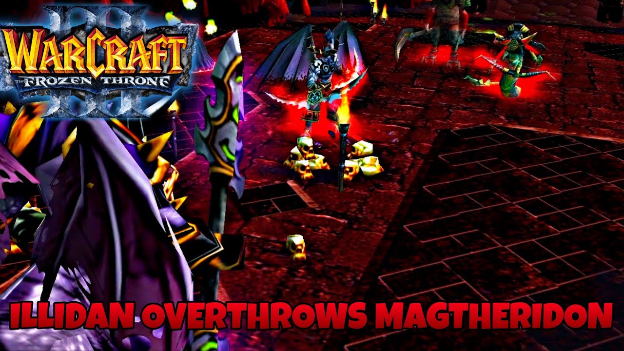 Illidan overthrows Magtheridon - Warcraft III: The Frozen Throne