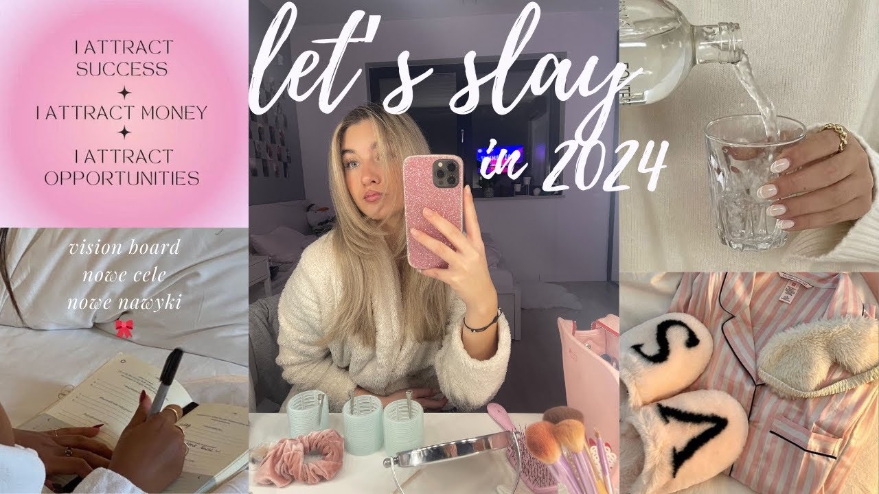 jak być najlepszą wersją siebie w 2024?🎀 | vision board, nowe nawyki, selflove, motywacja