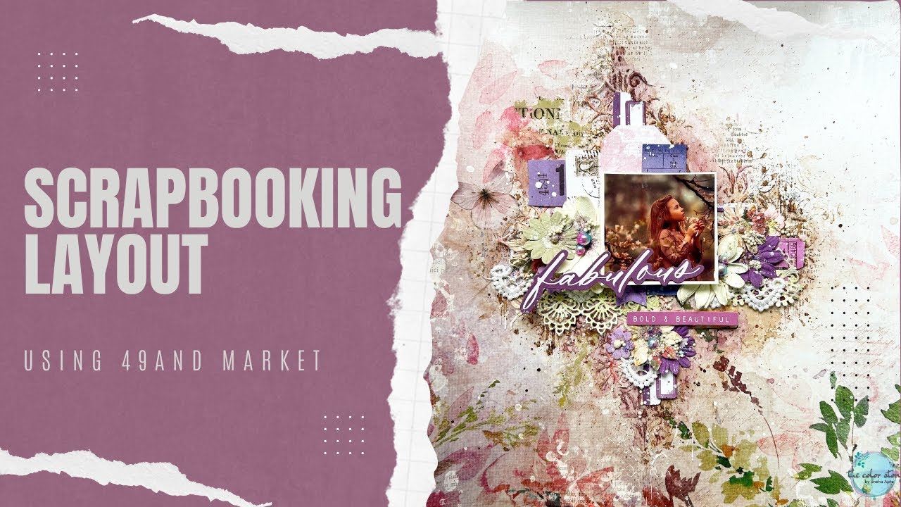 Fabulous | Scrapbooking Layout | @49andmarket  : Plum Grove collection