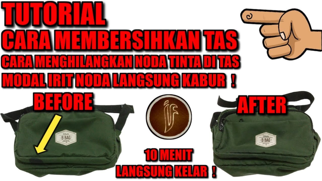 TERNYATA BEGINI CARA MEMBERSIHKAN TAS KENA TINTA DAN CARA MENGHILANGKAN NODA TINTA DI TAS | TUTORIAL