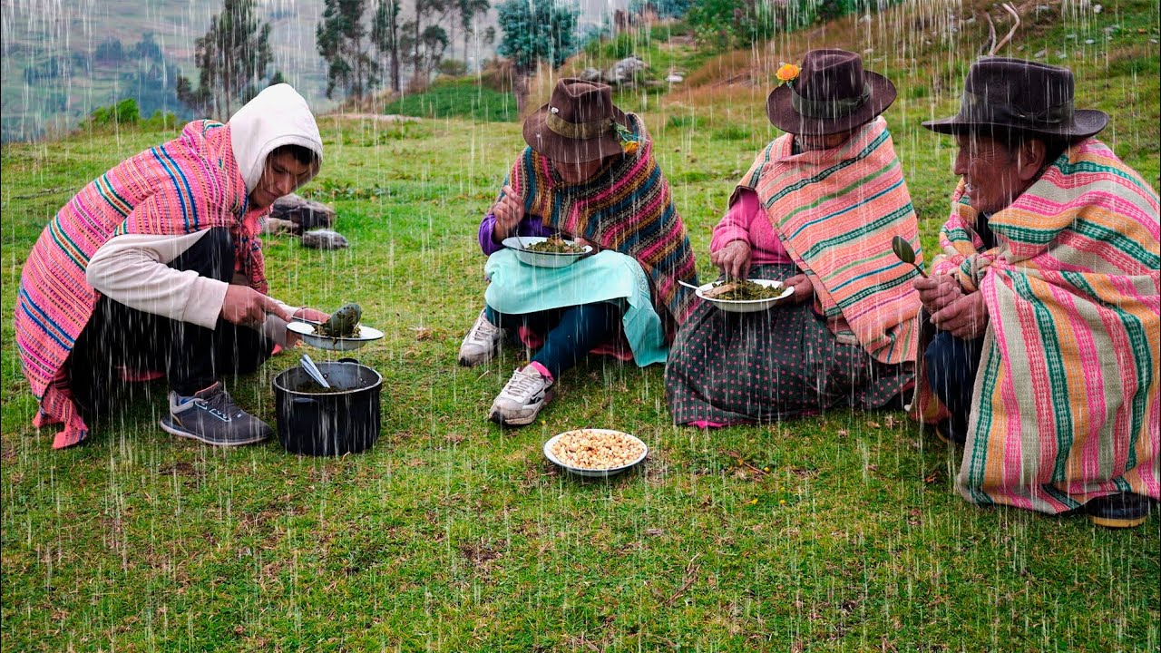 Hoy preparé Huapuy con Hojas de Quinua para Cenar con mi Familia.
