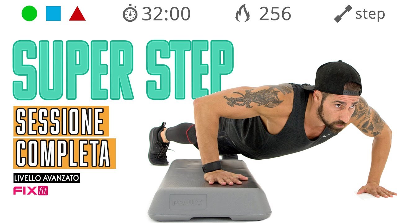 Esercizi Step - Allenamento Completo Con Cardio E Tonificazione Per Dimagrire E Tonificare