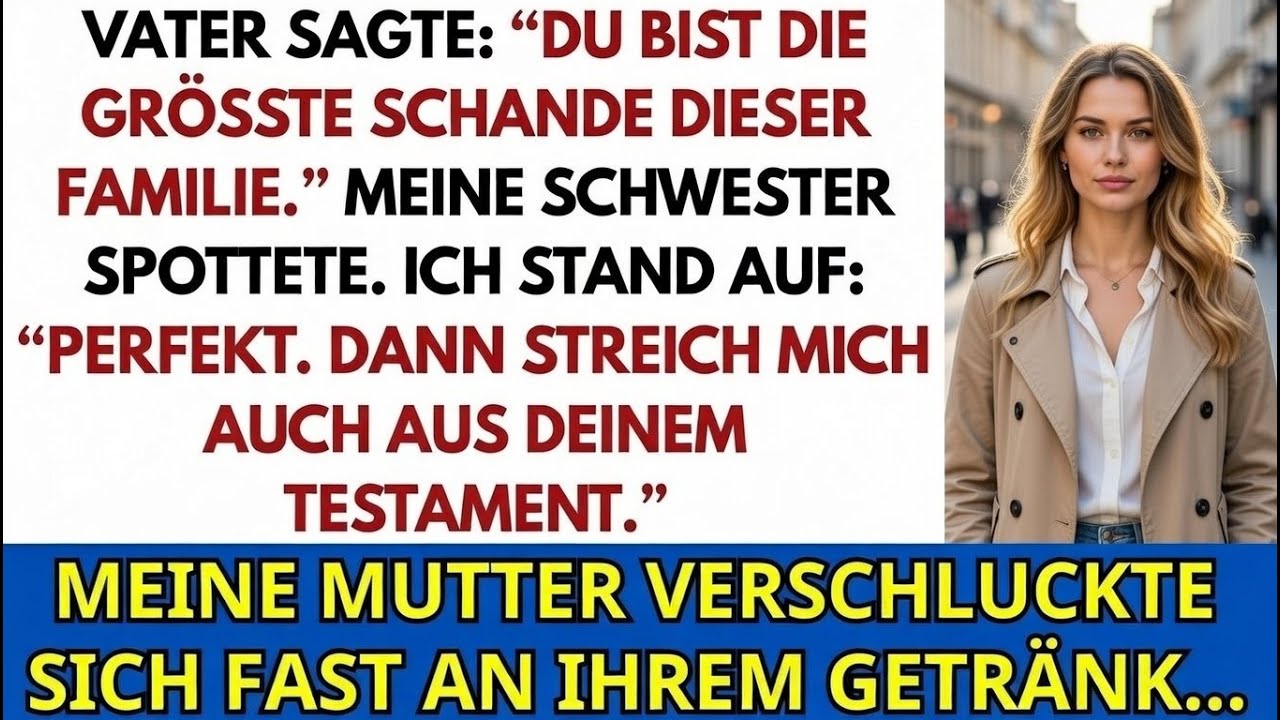 Meine Familie sagte beim Abendessen du bist die größte Schande dieser Familie also reagierte ich