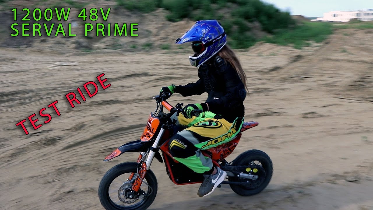 SERVAL PRIME 1200W 48V Электрический кроссовый велосипед от Nitro M...