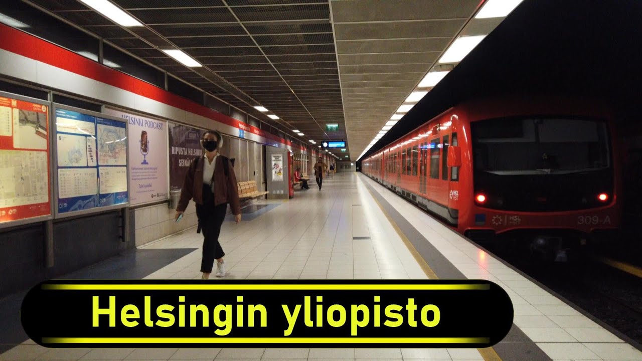Metro Station Helsingin yliopisto - Helsinki 🇫🇮 - Walkthrough 🚶