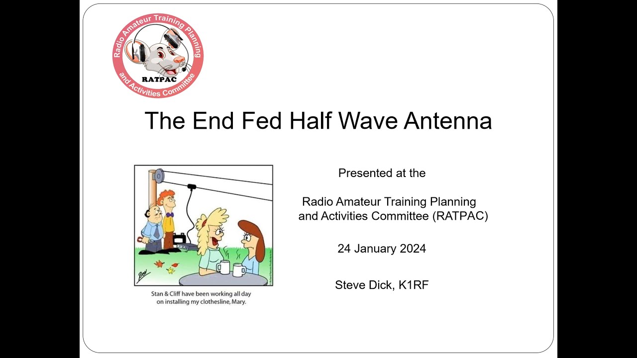 End Feed Random & Half Wave Antennas ~ 01/24/2024