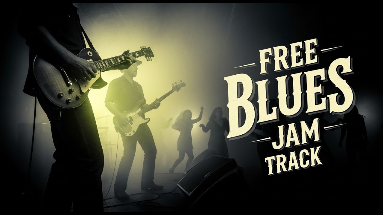 Fast 12 Bar E Blues Track Designed For Percussive Acoustic Blues Strumming