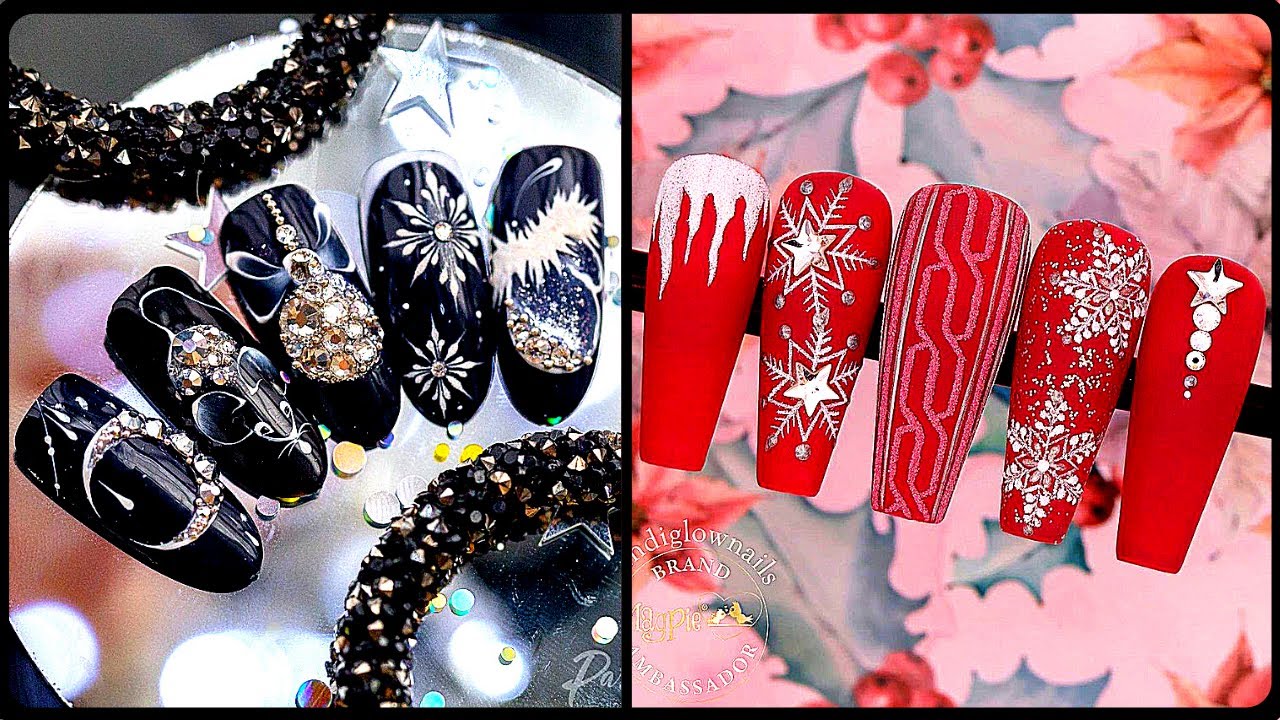 Best Christmas Nail Art Designs 🎄 Trendy DIY Holiday Nails Compilation for Short and Long Nails