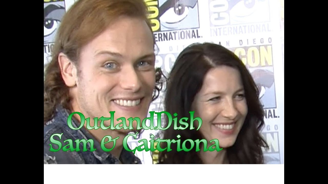 OUTLANDER Sam Heughan  Caitriona Balfe | Did Sam Say HONEYPOT?  | COMIC-CON 2015