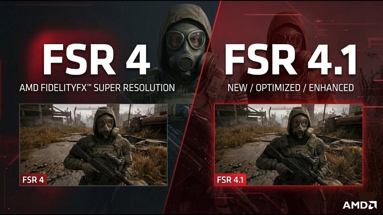Leaked FSR 4.1 vs FSR 4 - Stalker 2 / Talos Principle 2 (9070 XT)