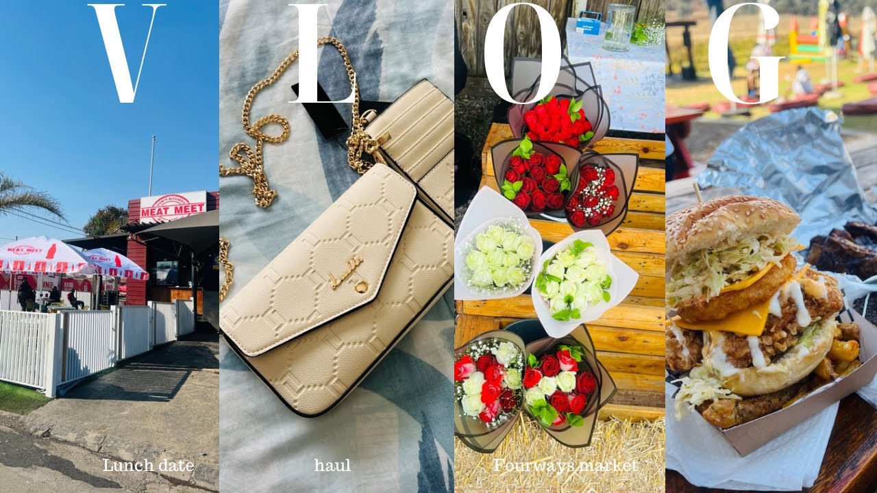 VLOG: LUNCH DATE IN SOWETO|ADIDAS HAUL|NEW BAG|FOURWAYS FARMERS MARKET DATE