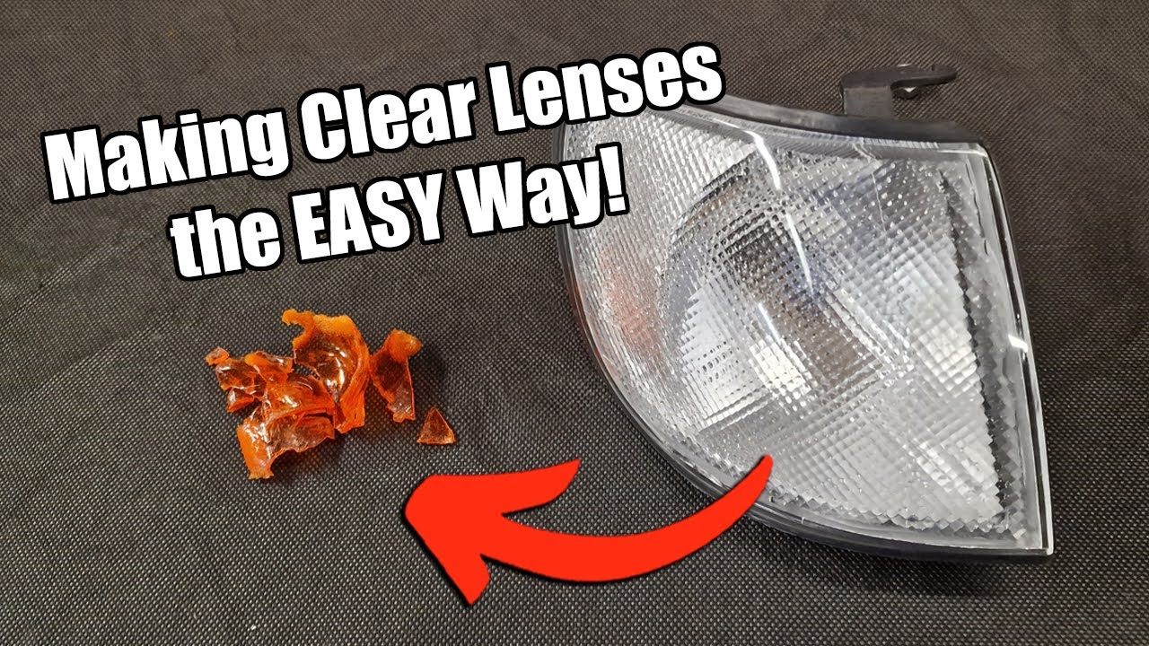 HOW TO CONVERT ORANGE LENSES TO CLEAR WITHOUT USING AN OVEN!