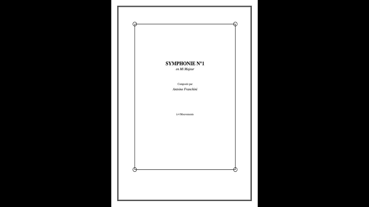 Symphonie n&deg;1-Gratitude- Antoine Franchini