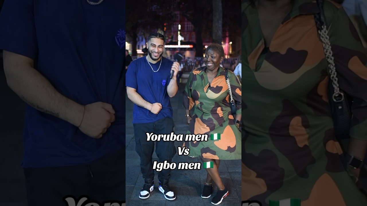 Yoruba men🇳🇬 Vs Igbo Men.            #publicinterview #nigerian #shorts
