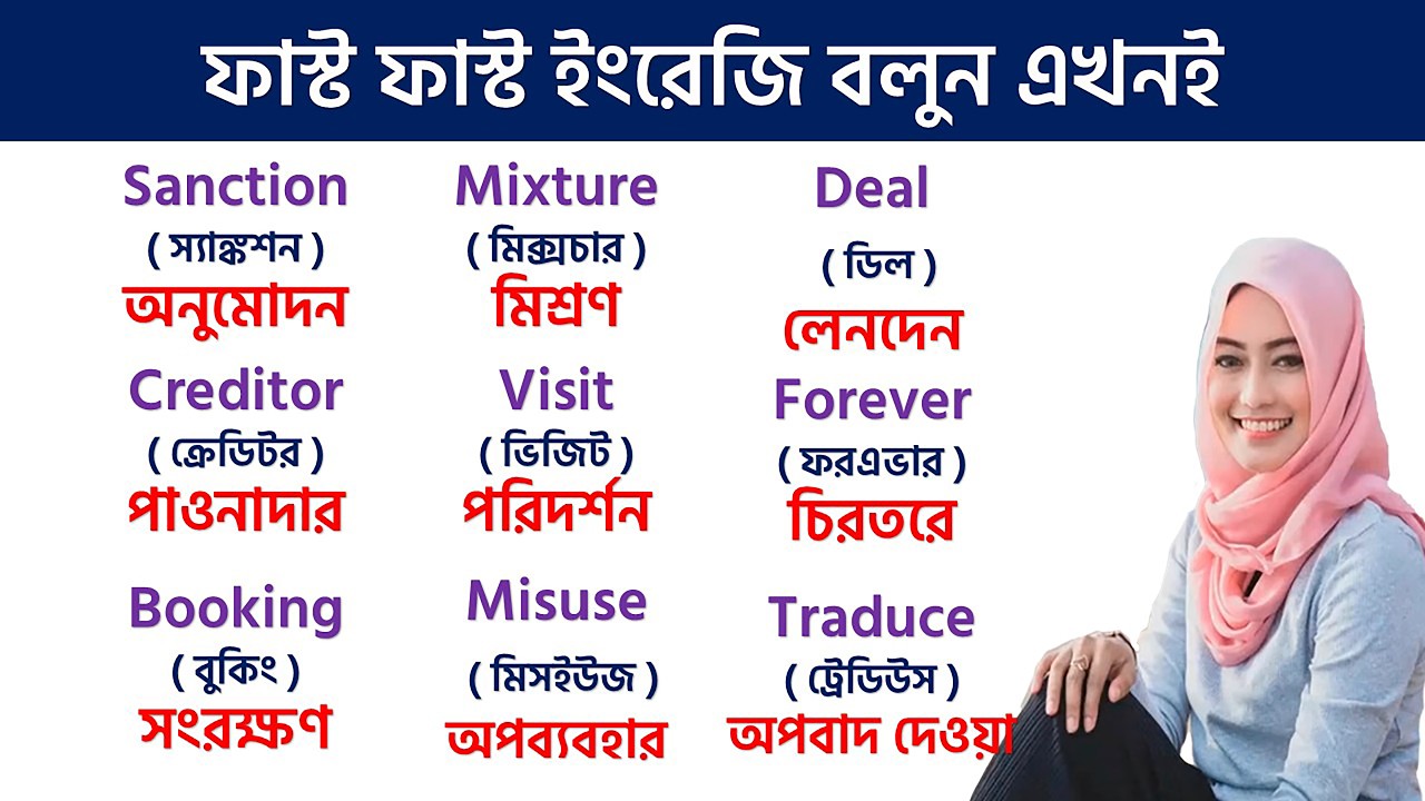 মাত্র ৮ মিনিটে ইংরেজিতে কথা বলুন, Spoken English only 8 Minute, Learn Bengali to English
