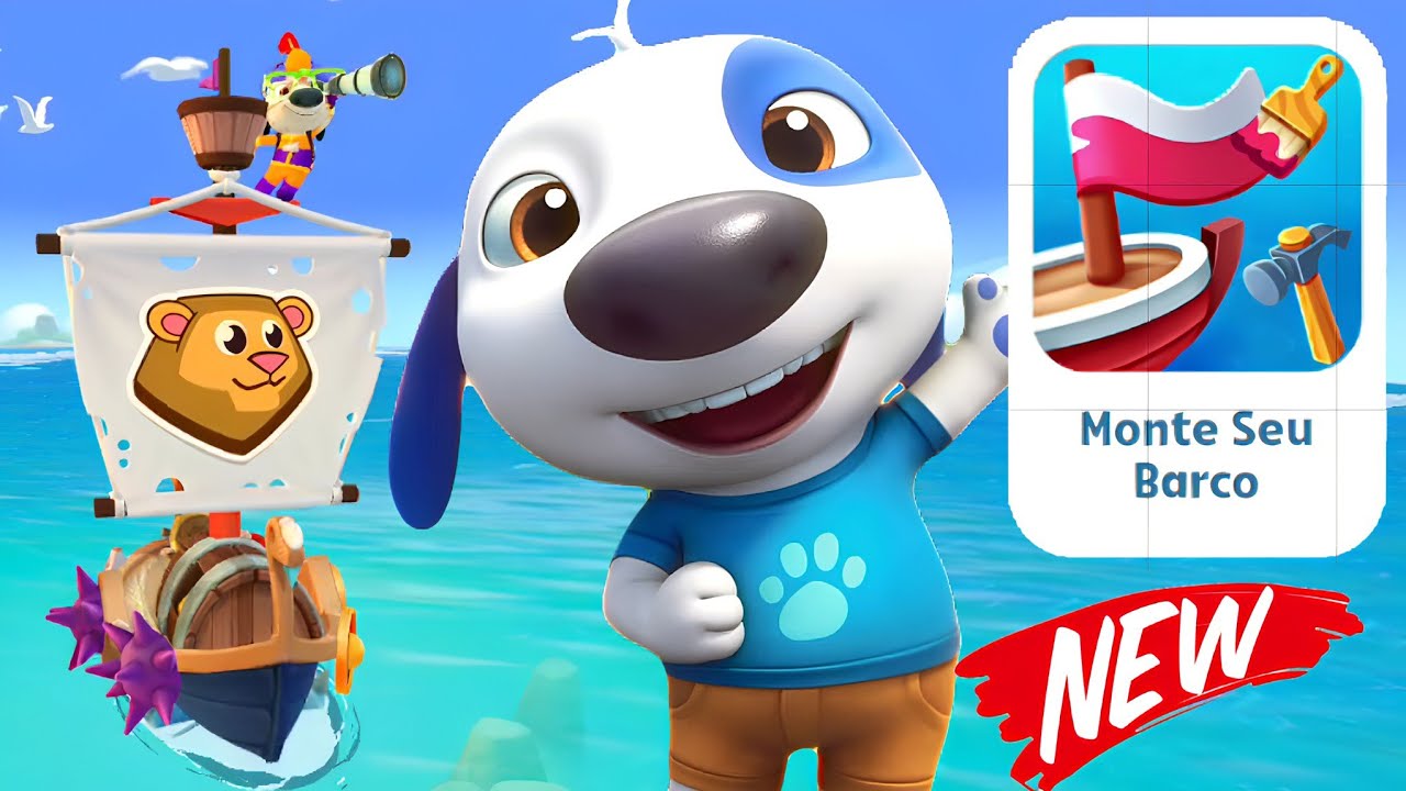 My Talking Hank islands New update New Mini-game Build Boat Gameplay Android ios 