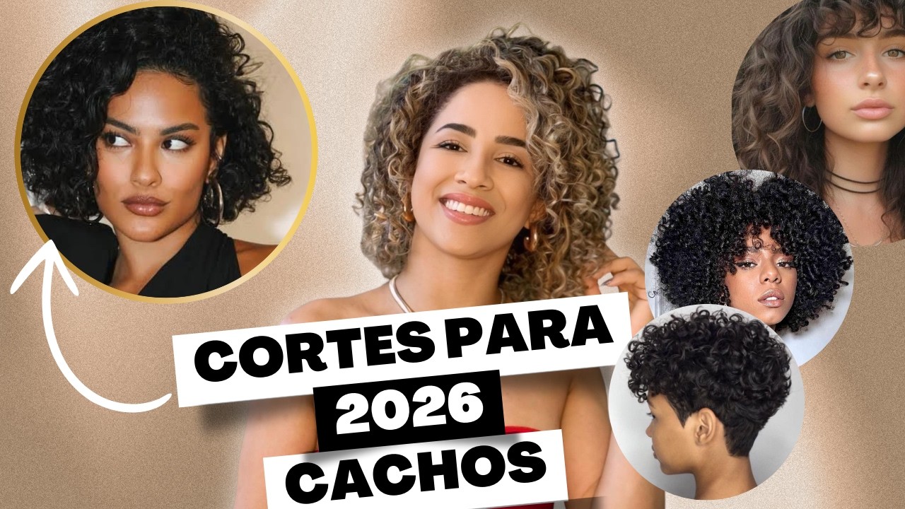 5 TENDÊNCIAS DE CORTES PRA CABELO CACHEADO, ONDULADO E CRESPO | MELHORES CORTES PARA 2026