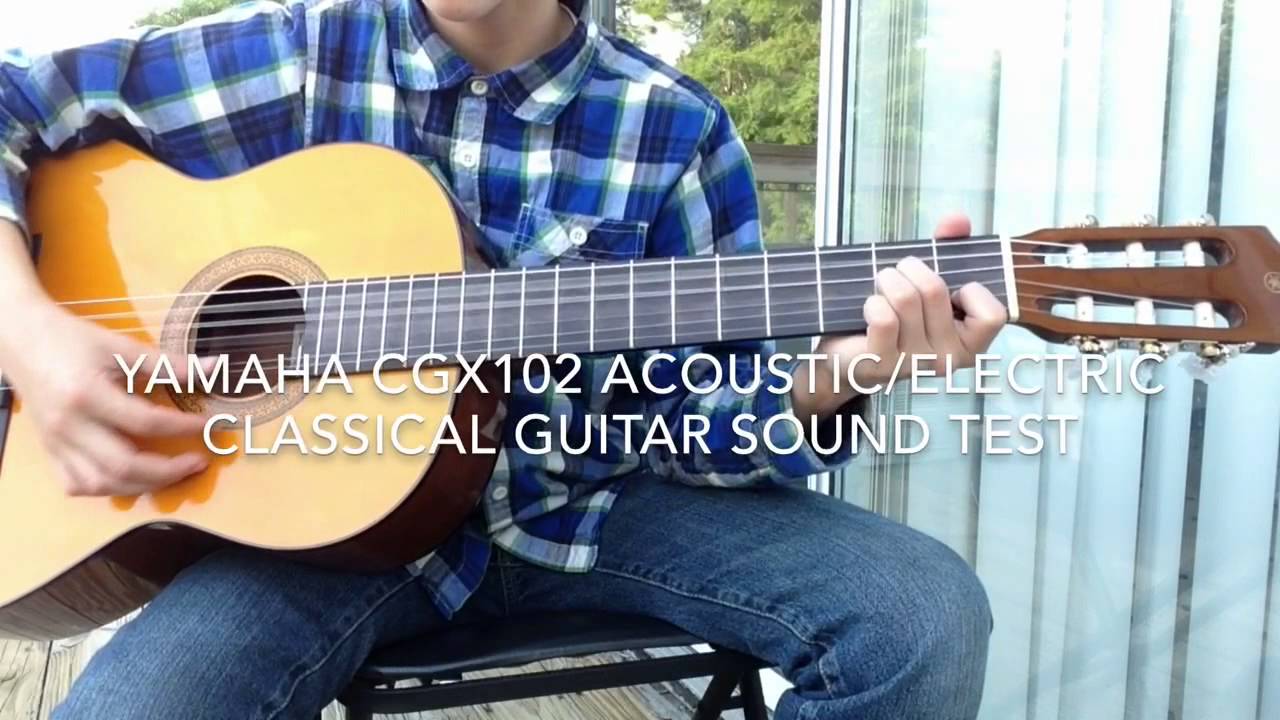 Yamaha CGX-102 Acoustic/Electric Guitar Unboxing