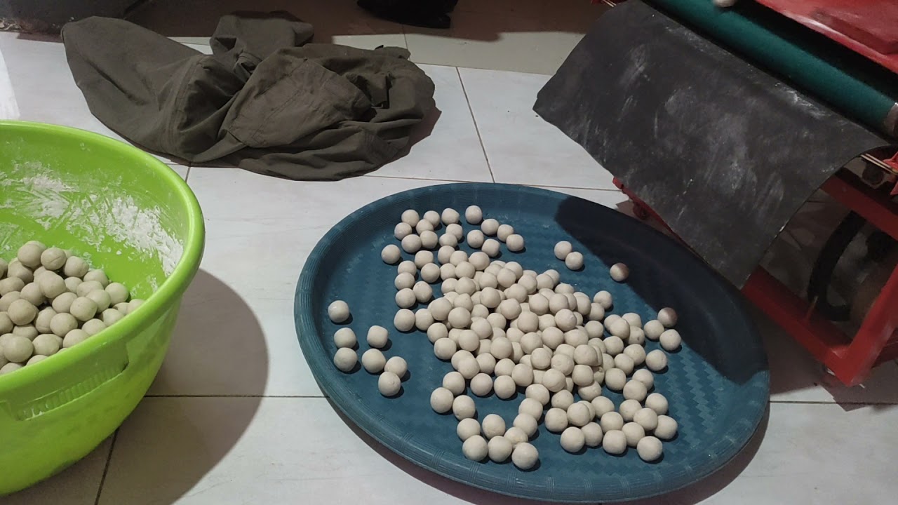 mesin pembulat adonan, cilok, cimol, onde2, klpon, boba.