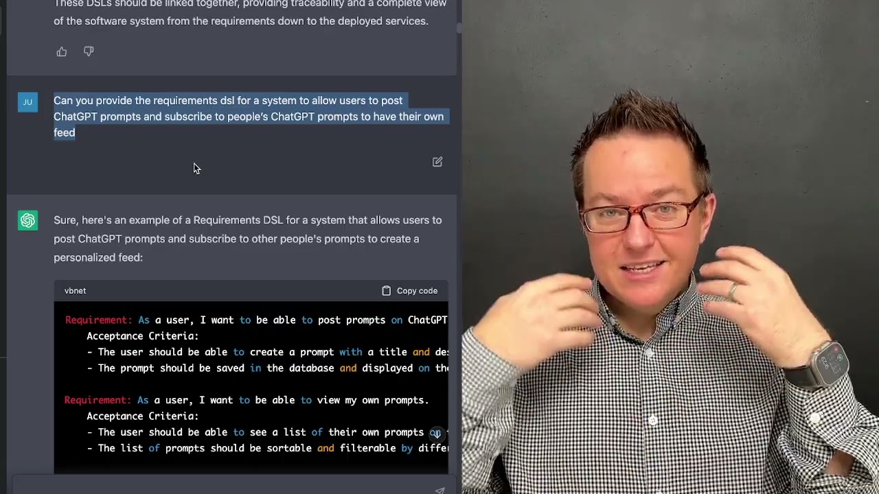 ChatGPT Designs a Domain-specific Language and Builds Software with It