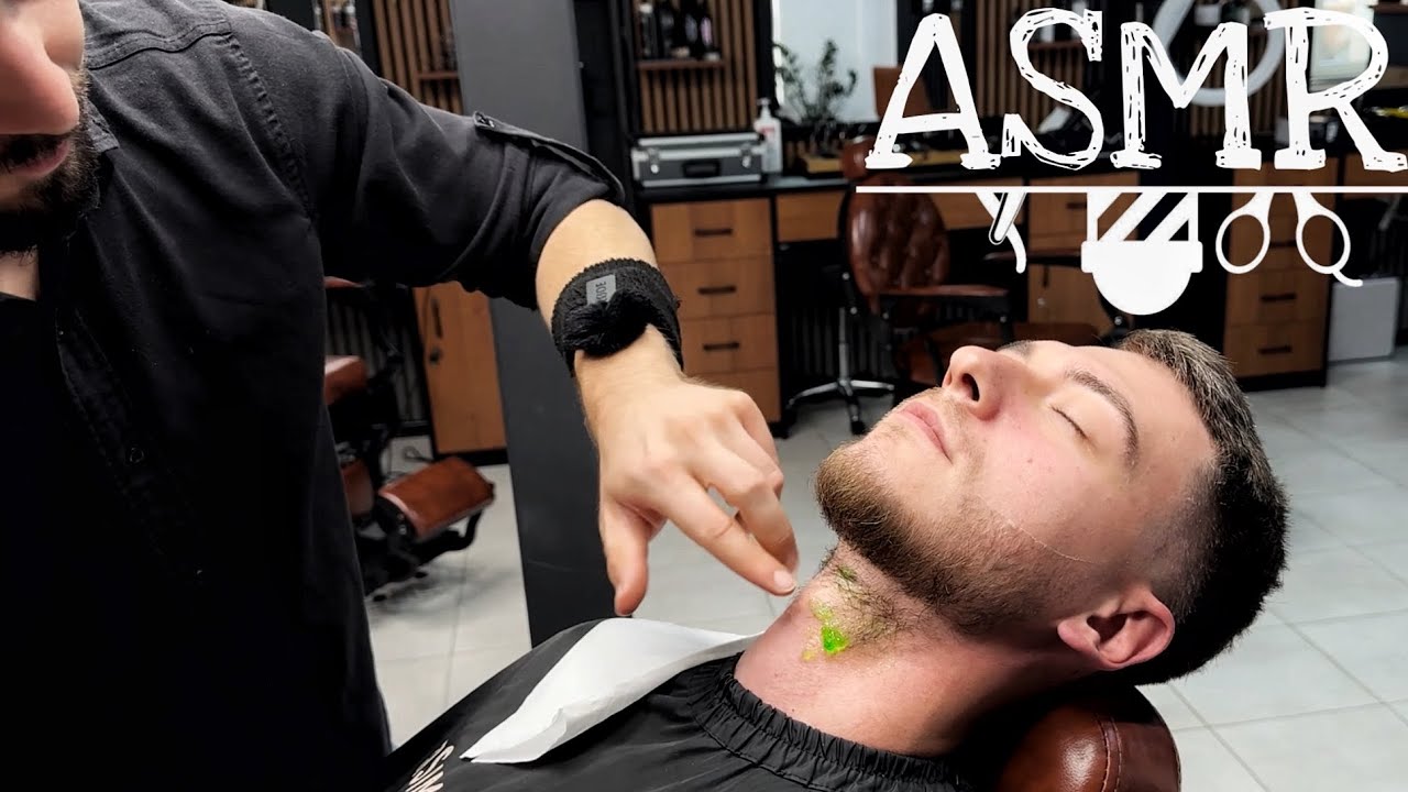 Witness a complete transformation 💆‍♂️🔥 Beard grooming, face & neck massage, and deep relaxation