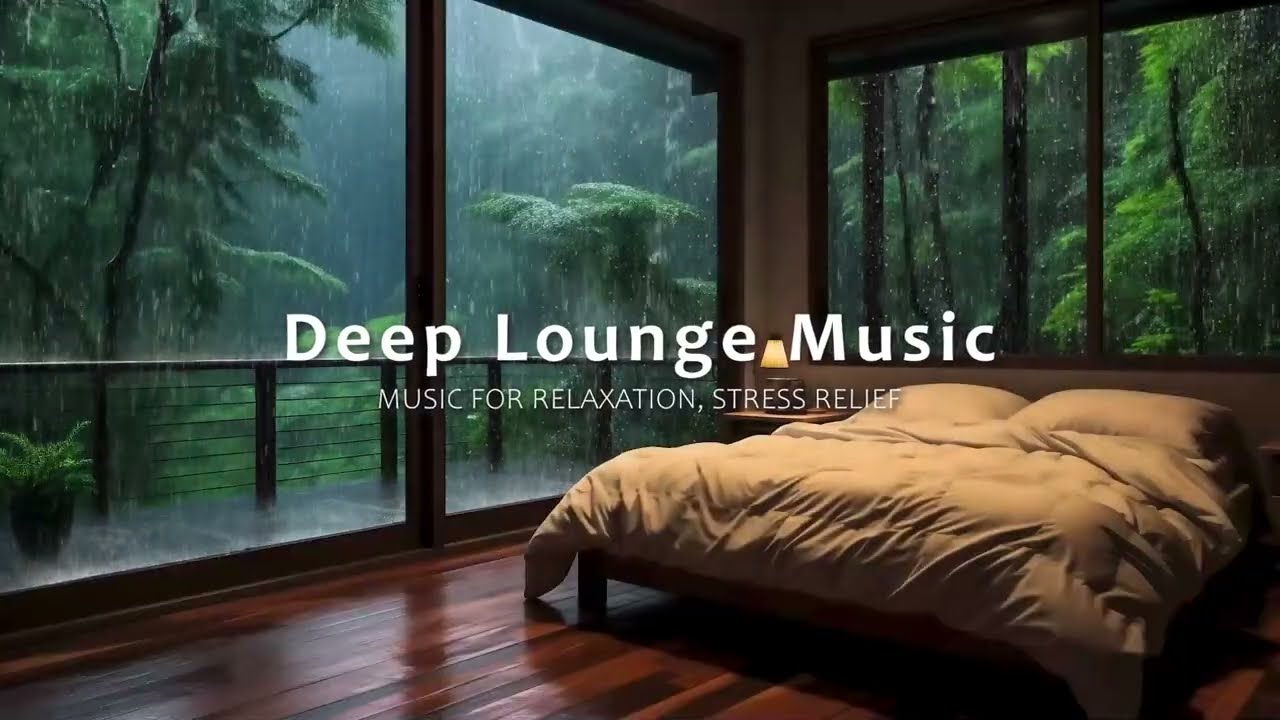 Piano and the Sound of Rain for Stress Relief at Night - Calm Your Mind and Sleep Deeply