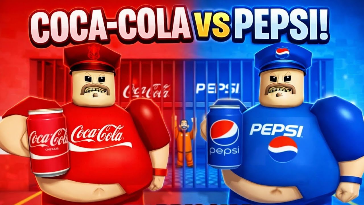 COCA COLA VS PEPSI BARRY PRISON  RUN! ON ROBLOX....by MKK GAMES