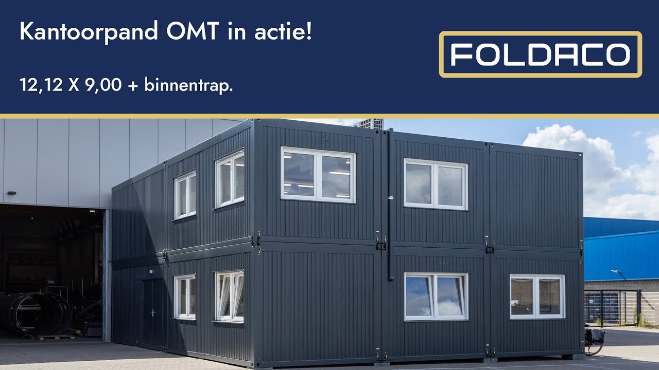 In deze video laten we zien hoe Foldaco bij OMT een compleet modulair gebouw heeft geplaatst.