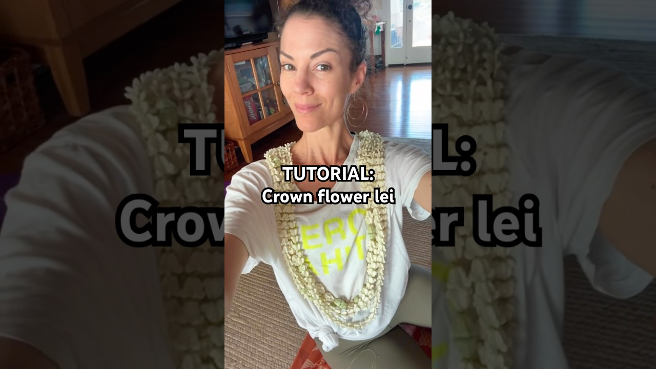 Tutorial: How to make a crown flower multi-strand lei
