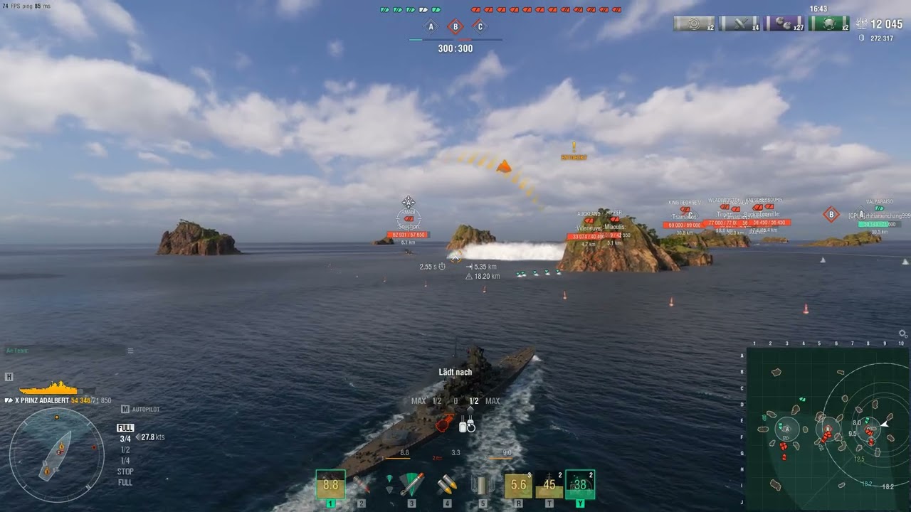 WOWS   Prinz Adalbert rock the Bots