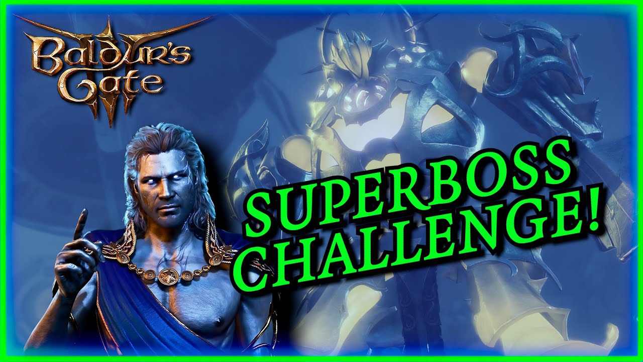 GOD GALE Level 20 vs Super Boss Rush (Baldur's Gate 3: Trials of Tav)