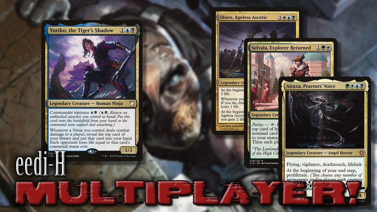 Yuriko Ninja Tribal vs Oloro vs Selvala vs Atraxa | Commander EDH gameplay | eedi H tribalkai