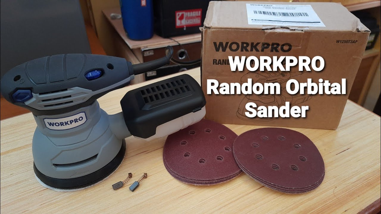 WORKPRO 300W Random Orbital Sander with Variable Speed | Unboxing | Testing | Cheapest in Shopee