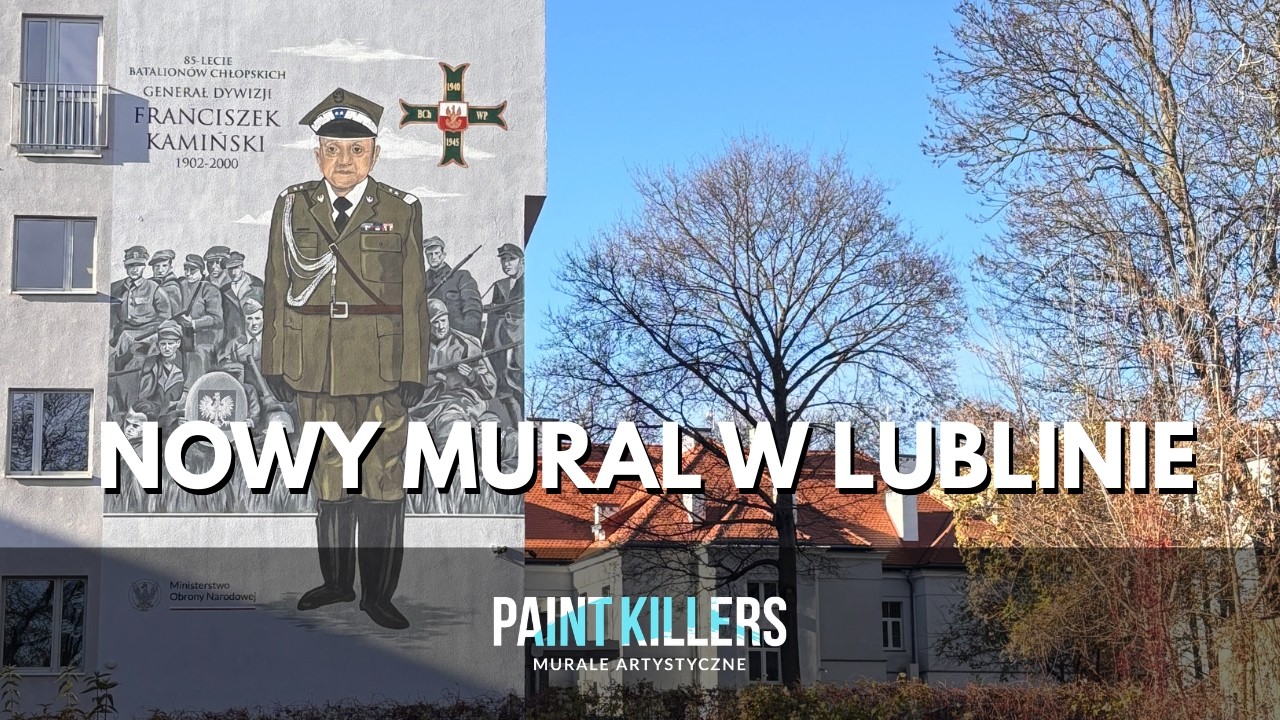 Mural Franciszka Kamińskiego w Lublinie | Paintkillers