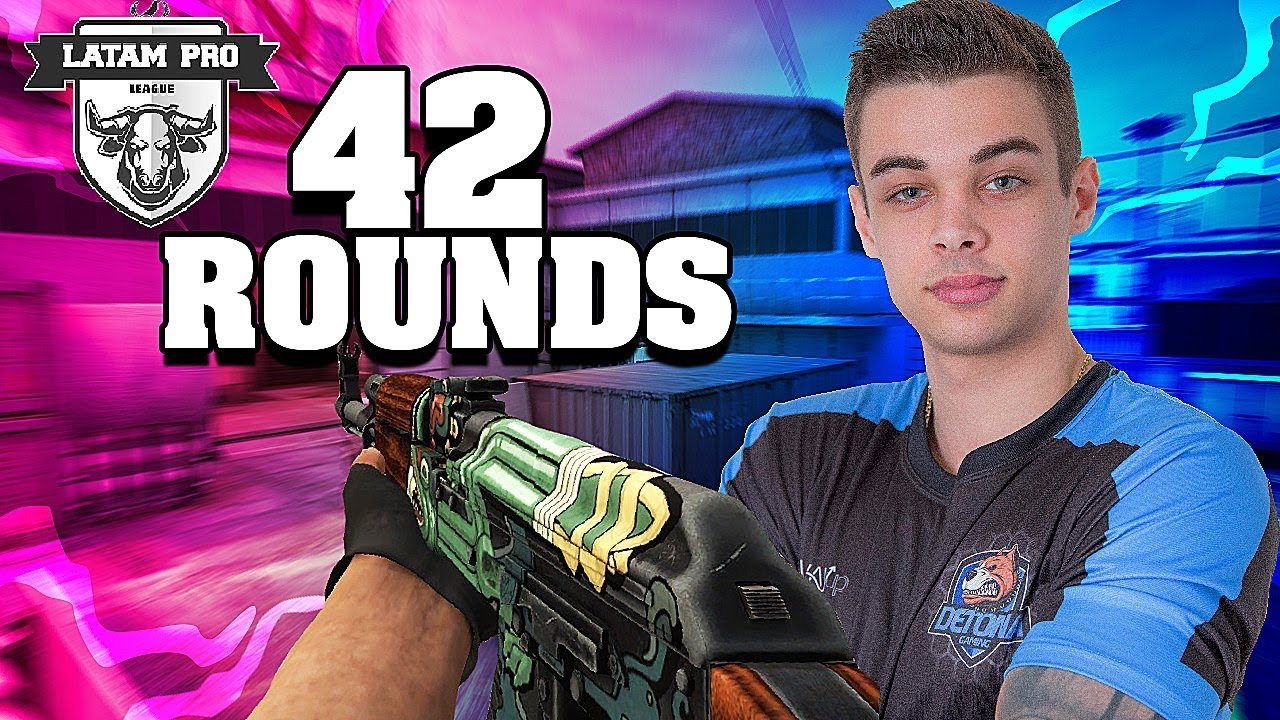 PARTIDA de 42 ROUNDS - CSGO em ALTO NÍVEL (LATAM PRO LEAGUE) ft. detr0it