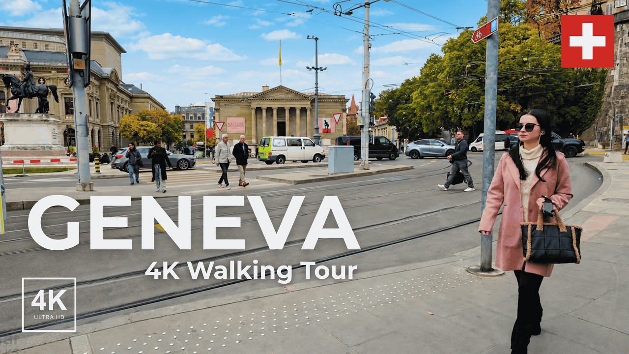 Geneva, Switzerland | 4K Walking Tour of the City & Lake Geneva