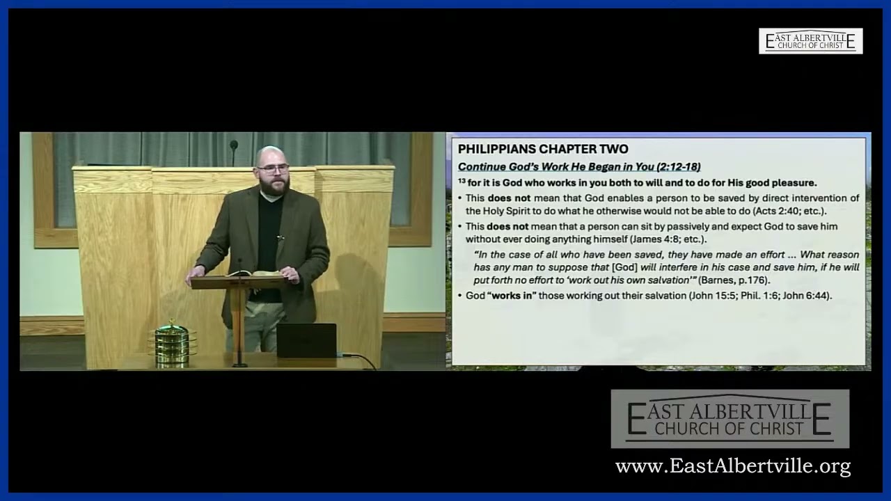 Sunday Class - Philippians Chapter 2, part 4 - Dylan Stewart