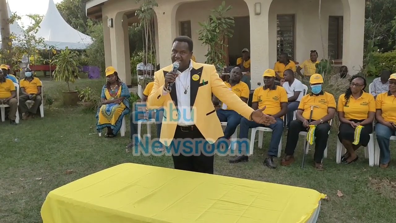 Newton Karish (Kimbere)during 'BUS' party members registration launch