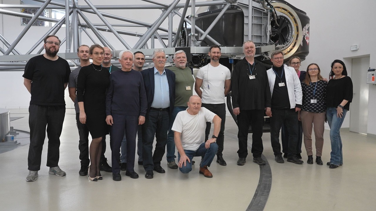 Dr Sławosz Uznański-Wiśniewski z wizytą w Wojskowym Instytucie Medycyny Lotniczej