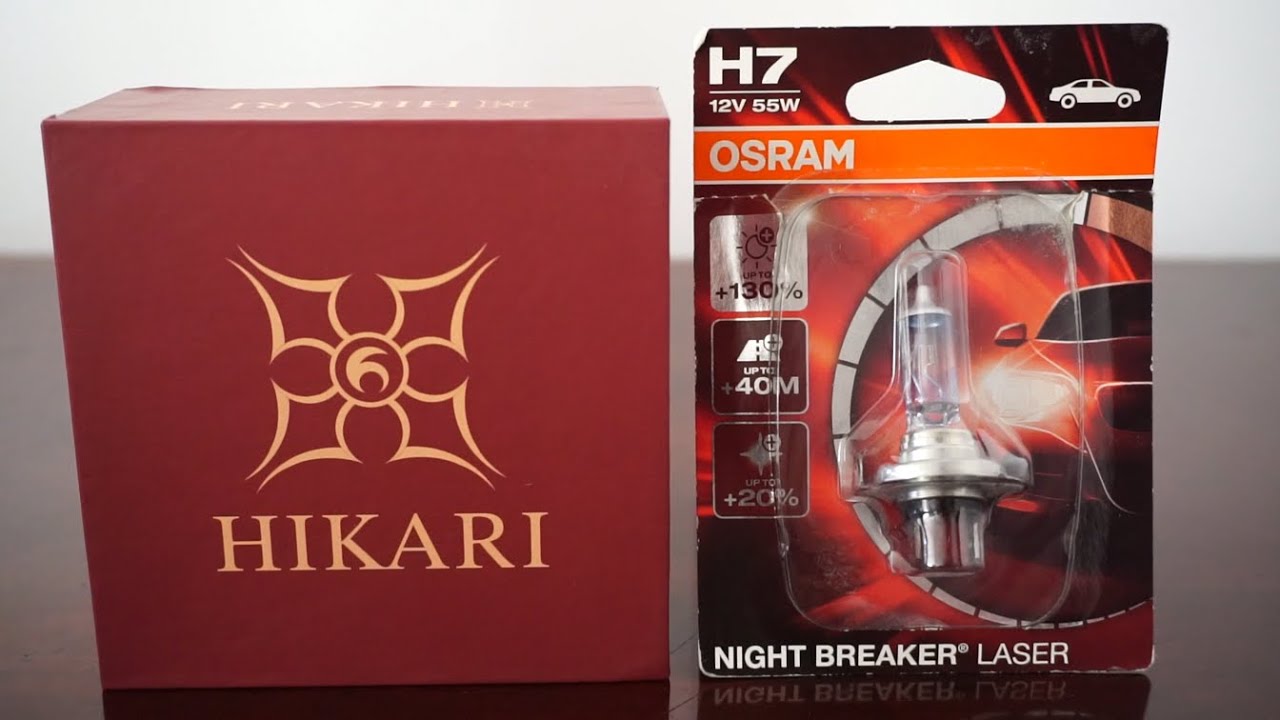 HIKARI Darkenex LED vs OSRAM Night Breaker LASER