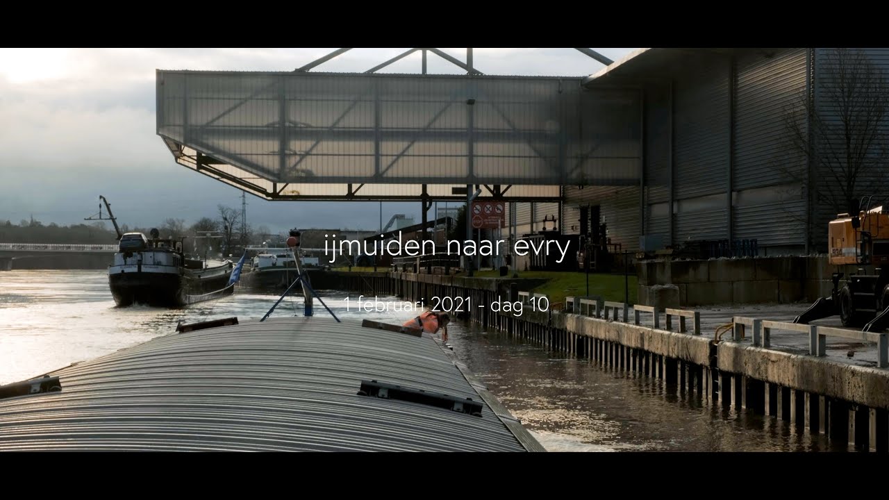 Maandag 1 februari  2021 - van IJmuiden naar Évry / Lossen in Évry -  9/9