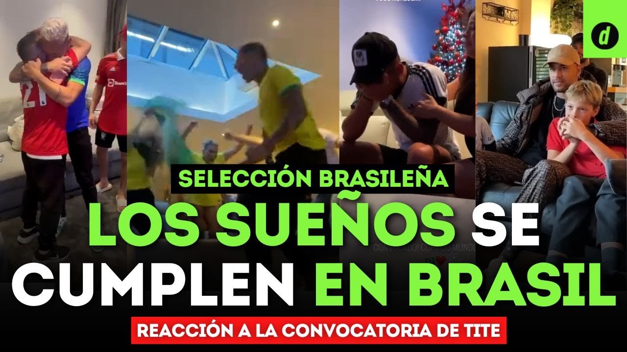 Las REACCIONES de los jugadores de la SELECCIÓN BRASILEÑA tras ser convocados a QATAR 2022