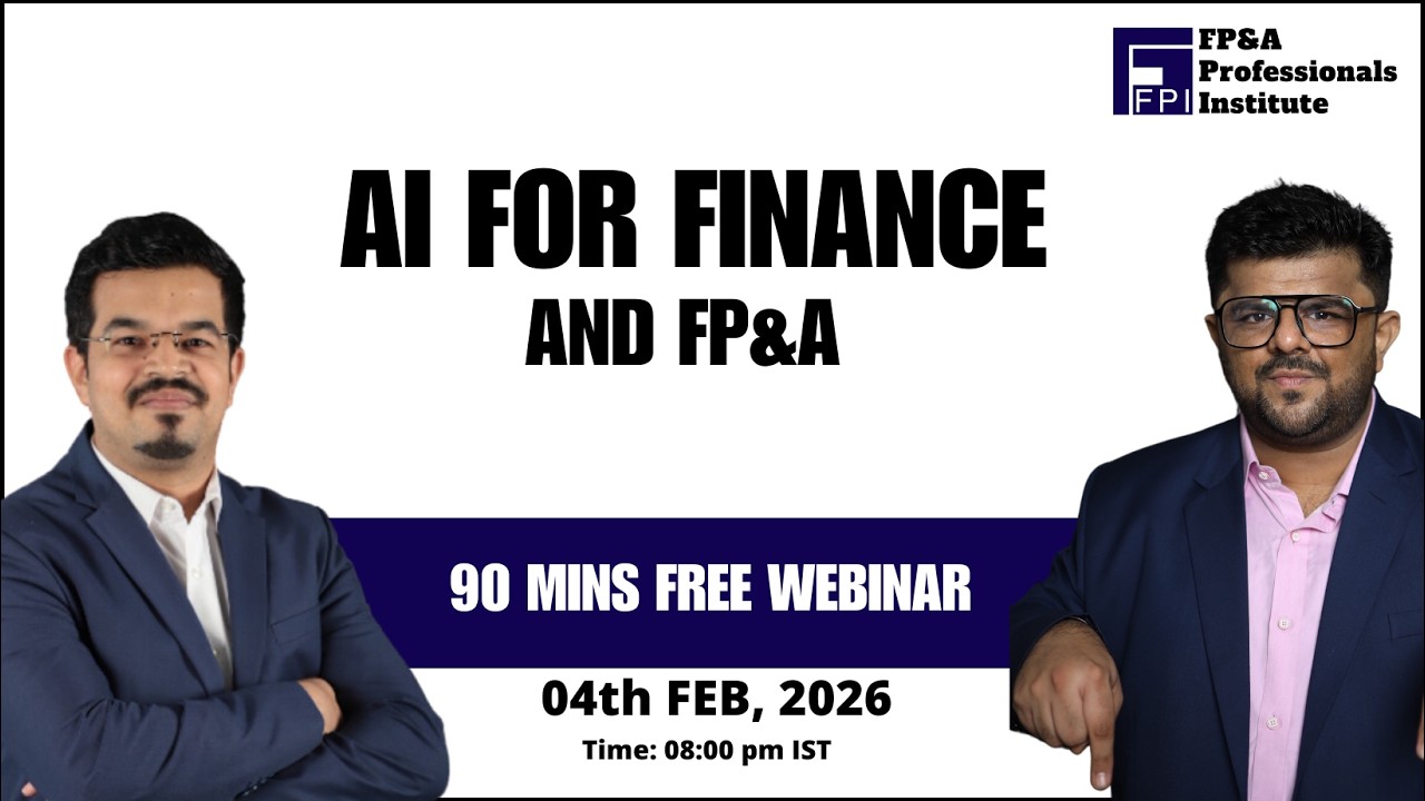AI for Finance and FP&A Webinar  | 04 Feb 2026