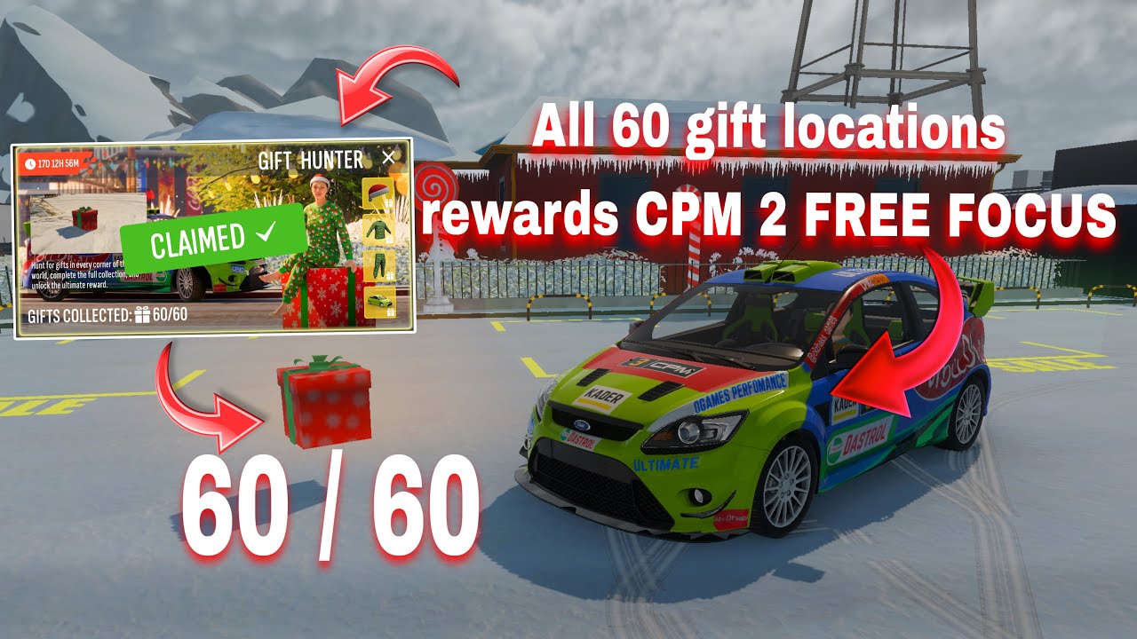 CPM 2 Gift Hunter Event 🔥 60 Gift Box Locations + Free Ford Focus!