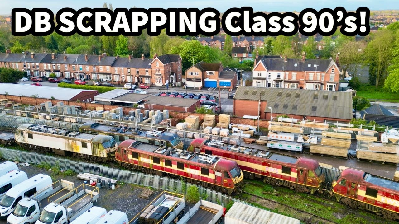DB Starts SCRAPPING its Class 90 LOCOS! See the Remaining 'SKODA'S next to go at Crewe IMUD 24/04/24