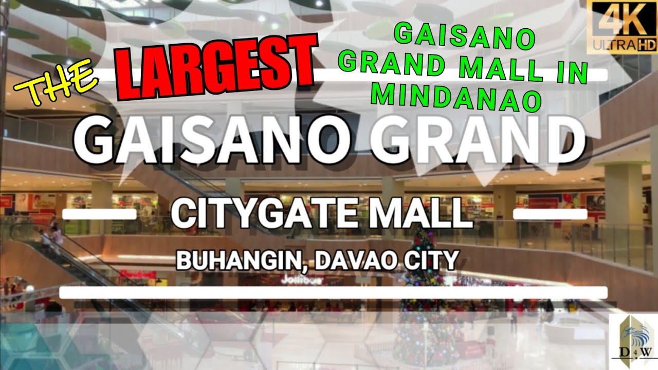 The LARGEST Gaisano Grand - Citygate Mall Walking Tour [4k 60fps], Davao City December 2021