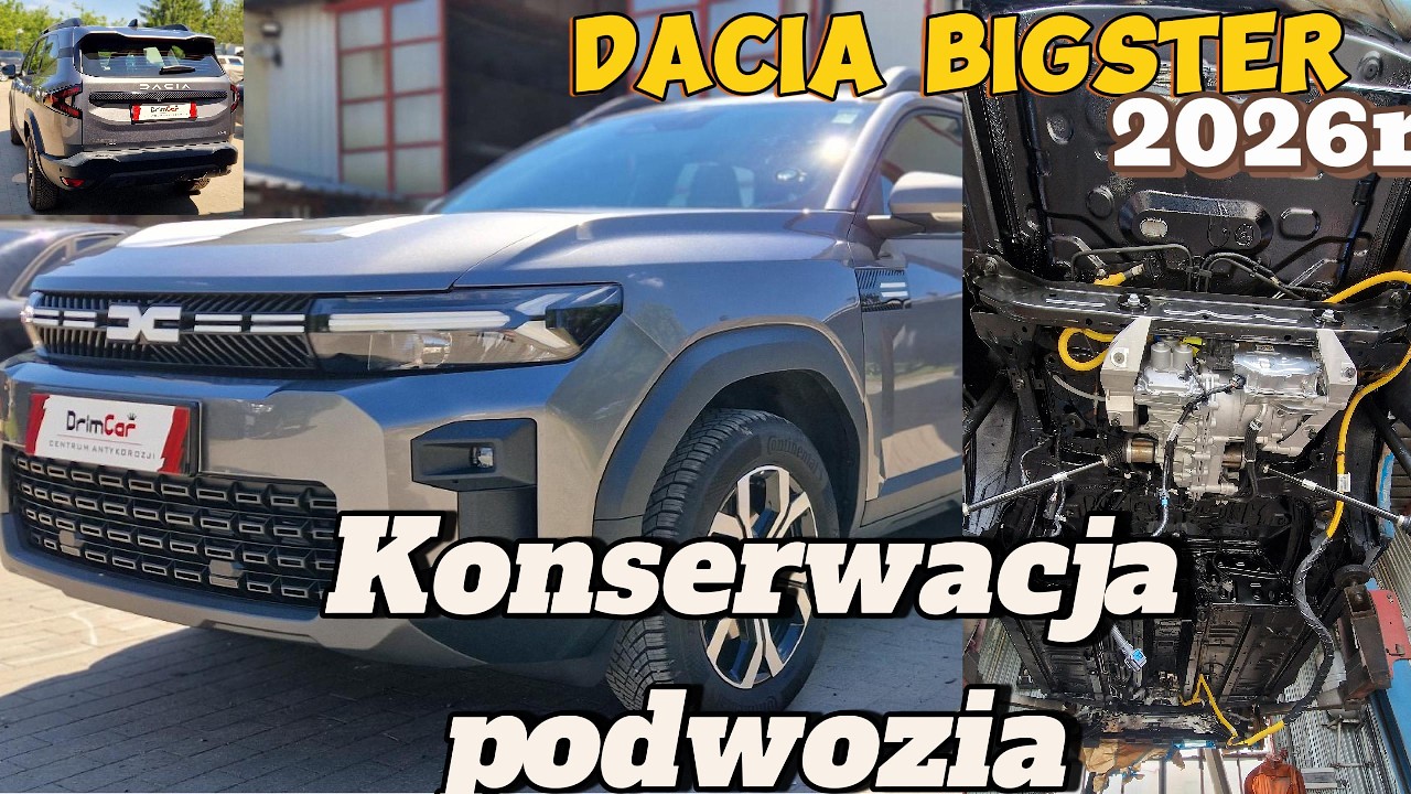 Dacia Bigster  hybrid-G 150 2026. Pojazd za 130 tys zł jak wygląda od podwozia. Konserwacja 