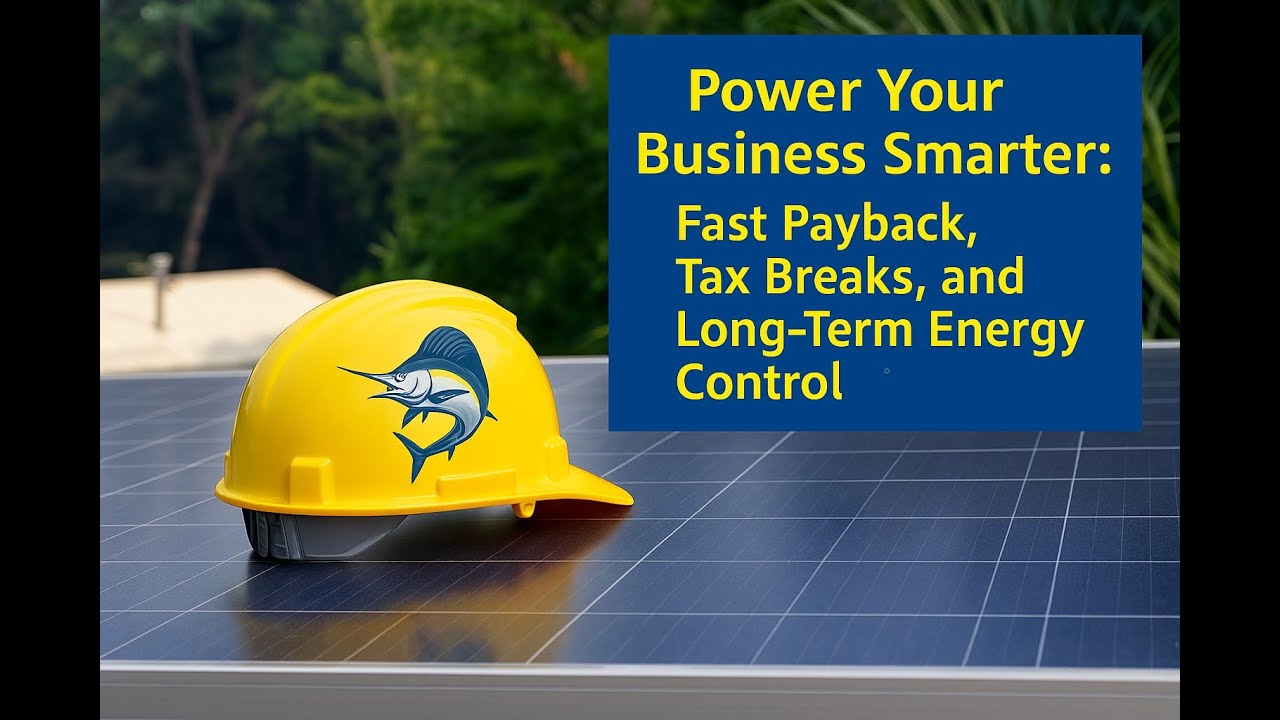 Power Your Business Smarter: Fast Payback, Tax Breaks, and Long-Term Energy Control.
